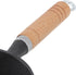 Mini Egg Frying Pan Cast Iron Omelette Skillet with Wooden Handle, Pre-Seasoned for Indoor Outdoor Cooking (13x5cm).