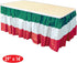 Beistle Red, White & Green Table Skirting
