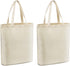 Veyist 2 Pcs Reusable Large Canvas Tote Bags, Blank Multi-purpose Bags for DIY Project, Grocery, Shopping