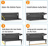 Magnetic Spice Rack for Refrigerator, Magnetic Paper Towel Holder, 2 Hooks, Kitchen Storage Organizer for Spices and