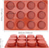 Ocmoiy 2 Inch Ore Mold Round Silicone Molds for Chocolate Covered Ore Cookie, Mini Cake, Candy, 24 Cups Baking Mold