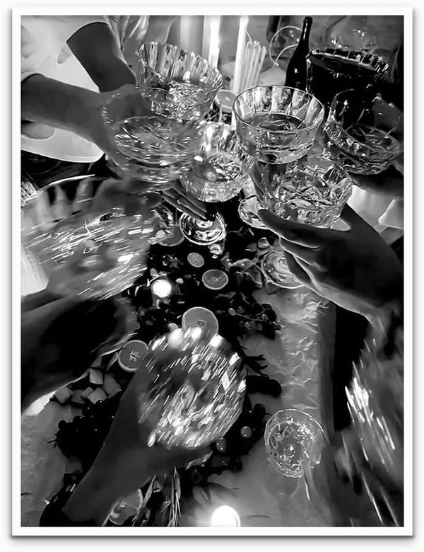 Generic Poster Black and White Wall Art Champagne Poster Vintage Bar Print Canvas