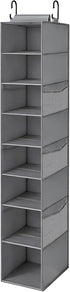 Closet,8-Shelf (9" 11.8" 54" VERONLY Hanging Shoe Organizer for Hanging Storage with Side Mesh Pockets,Wider Shelves