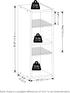 2-Tier 8-in 9.3 7.9 21.2, Furinno Fulda Book Shelf, Narrow Bookshelf, Bookcase with Width Storage Shelf, x x for Living