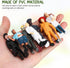 7pcs People Everyday Heroes Figurine Toys: Human Figurine Pilot Postman Baker Mailman Policeman Construction Worker
