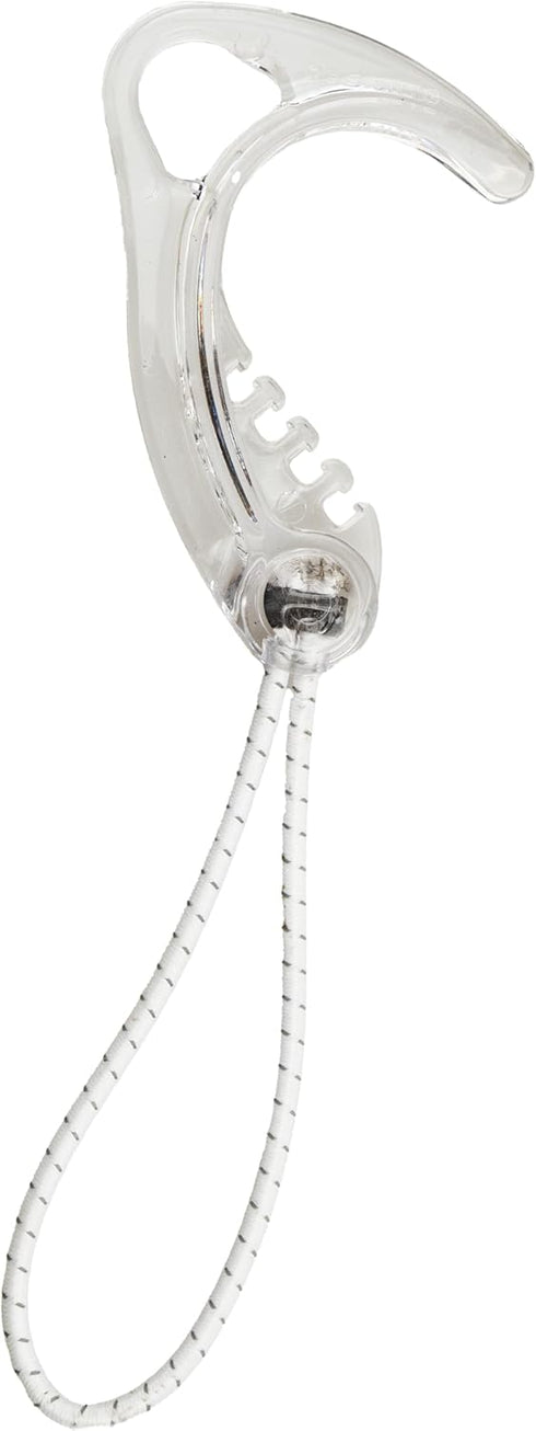 Gear Hook Clear 5-Pack, Lightweight S Hook for Backpacks and Closet Storage, Indoor or Outdoor Use