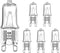 SDTC Tech 6 Pack Halogen Light Bulb for Whirlpool Microwave Oven, G9 120V 40W Compatible with KitchenAid