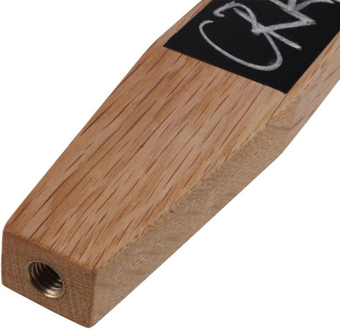 Large Wooden Chalkboard Kegerator Tap Handles, Oak DIY Craft Beer Tap Handles Tall 10" for Beer-Lovers
