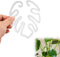 PEUTIER Monstera Shaped Plant Stand, Acrylic Flower Shape Plant Support Stakes Plant Growth
