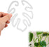 PEUTIER Monstera Shaped Plant Stand, Acrylic Flower Shape Plant Support Stakes Plant Growth