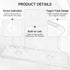 4 3.75 Inch 1 Pack) SOPHICO Organizer for Fridge, Capacity Sliders for Refrigerator, Yogurt Holder With Adhesive Tapes