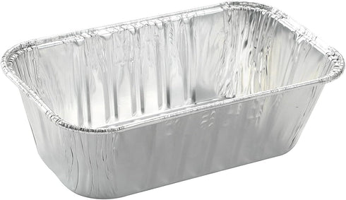 50 Pack 1Lb Mini Loaf Pans, Heavy Duty Disposable Aluminum Foil Bread Tins, Oven Safe Standard Size - 6" X 3.5"