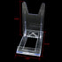 Acrylic Plate Stands FMHXG 3PCS Two Part Adjustable Clear Acrylic Plastic Display Stand Easel, Plastic Display Holders