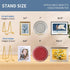 4.5 inch Metal Plate Stands for Display, Tabletop Picture Stand, Gold Iron Easels for Photos, Books, Plates
