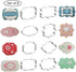 Fancy Plaque Cookie Cutters Set of 8 pcs, Stainless Steel Wedding Frames Shaped Fondant Cutter Molds for Baking