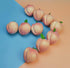 JEDFORE 10pcs Set Fake Fruit Home House Kitchen Party Decoration Simulation Artificial Lifelike Peach
