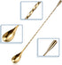 4 Pieces Cocktail Spoon Set, Long Handle Stainless Steel Spiral Pattern Mixing Shaker Spoon, 12 Inch, 4 Colors