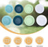 Silicone Baking Muffin Cups 12 Pack, Reusable Cupcake Liners, BPA Free, Dishwasher Safe (White, Green, Navy, Dusty Blue)