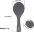 Non Stick Rice Scooper - Silicone Standing Rice Spoon Paddle - Heat Resistant Rice Cooker Spoon (1 Pack, Black)