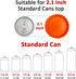 Gooze 6 Pack Silicone Soda Can Lids, BPA-Free Reusable Silicone Can Covers, Can Stopper or Protector For Soda, Beer