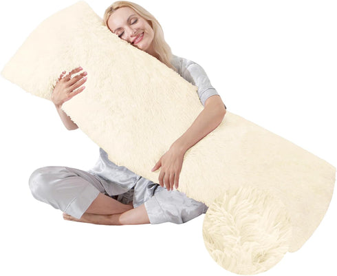 WSOFRLAC Bed Memory Foam Pillows with Removable Covers for Queen Bed 20x54