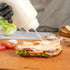 Restaurantware 32oz. FIFO Inverted Plastic Squeeze Bottle with Refill and Dispensing Lids, Perfect for Restaurants