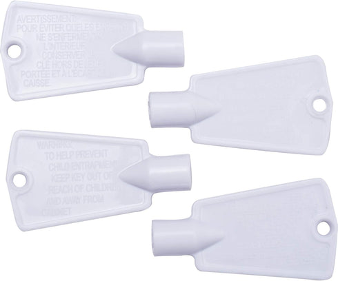 BlueStars Ultra Durable Freezer Door Key Replacement Part - Compatible with Frigidaire, Pack of 4