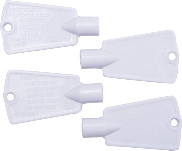 BlueStars Ultra Durable Freezer Door Key Replacement Part - Compatible with Frigidaire, Pack of 4