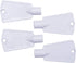 BlueStars Ultra Durable Freezer Door Key Replacement Part - Compatible with Frigidaire, Pack of 4