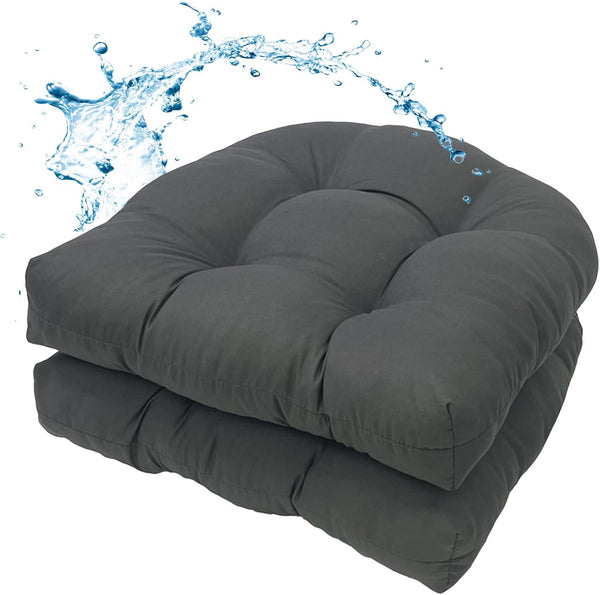MTMR Outdoor Chair Cushions Set of 2, Water-Repellent 19X19 Patio Chair Cushions with