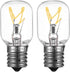Whirlpool Microwave Light Bulb - Dimmable 125V 40W E17 Base, Fits Maytag GE Amana Over The Range Hood (2)