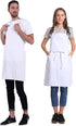 BIGHAS Adjustable Bib Apron with Long Ties, 18 Colors for Chef Kitchen Cooking