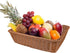 Yarlung 2 Pack Poly Wicker Woven Bread Basket, 15.7 Inch Rectangular Food Serving Holders for Kitchen, Brown