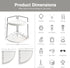 Countertop, 2Tier Counter, Forbena Corner Bathroom Organizer Sink Corner Shelf Stand for Kitchen Modern Coffee Bar