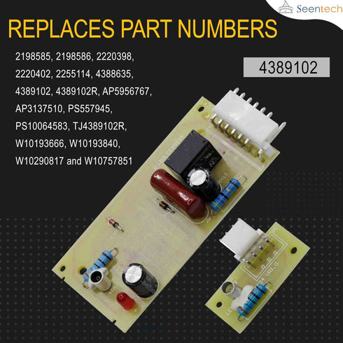 4389102 Control Board Kit for Whirlpool Kenmore Refrigerators - Replaces 2255114 W10193666