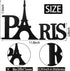 Blulu Wooden Eiffel Tower Table Decor, Paris Sign Letters for Bedroom, Living Room, Office, Bathroom (Black)