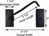 Renovators Supply Manufacturing Hook and Eye Latch, 6.5 in. Black Wrought Iron Door Lock with Hardware