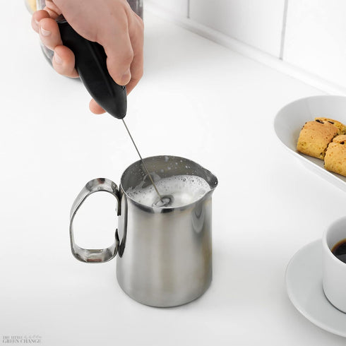 Daily-buy 4pcs Electric Mini Kitchen Stirrer - Battery Operated Milk Frother & 2 PCS Brushes Gift
