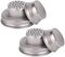 2-Pack Mason Jar Shaker Lids, Compact Stainless Steel Screw Top, Silver, Dishwasher Safe