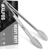 Walfos 17 Inch Extra Long Grill Tongs, Stainless Steel BBQ Tongs for Grilling, Cooking, and Turning Food