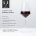 Viski Raye Angled Crystal Bordeaux Wine Glasses - Set of 2, 16oz Premium Crystal Clear Red Wine Gift Set