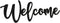 Jetec Wood Cutout Welcome Sign, Rustic Wall Decor for Front Door, Wood Art Sign, 15.7 x 6 Inches, Black