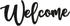 Jetec Wood Cutout Welcome Sign, Rustic Wall Decor for Front Door, Wood Art Sign, 15.7 x 6 Inches, Black