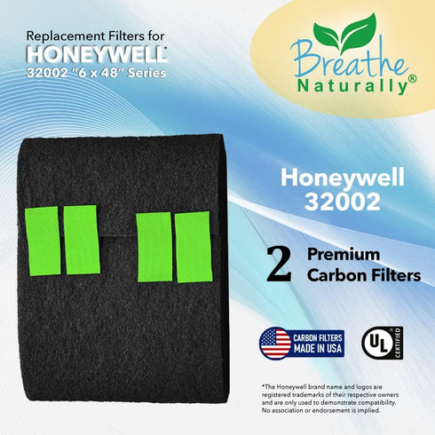 32002 Carbon Filter (2 Pack) for Honeywell 32002 Replacement Pre-Filters 6"x48" Made in USA
