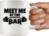 Panvola Meet Me At The Bar Weightlifting Gift Mug, Funny Ceramic Gym Coach Mug for Dad, Husband, or Brother
