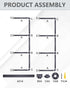 4 2 Pack 40 Inch, 3/4 MUZIK Tier Industrial Wall Mount Iron Pipe Shelf, Vintage Industrial Wall Mount Bookshelf