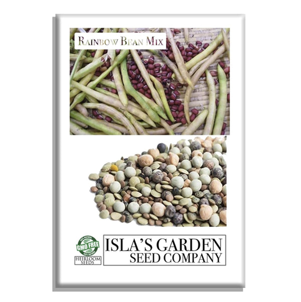 Rainbow Bean Mix Sprouting Seeds, Adzuki, Garbanzo, Green Pea, & Lentil, 40+