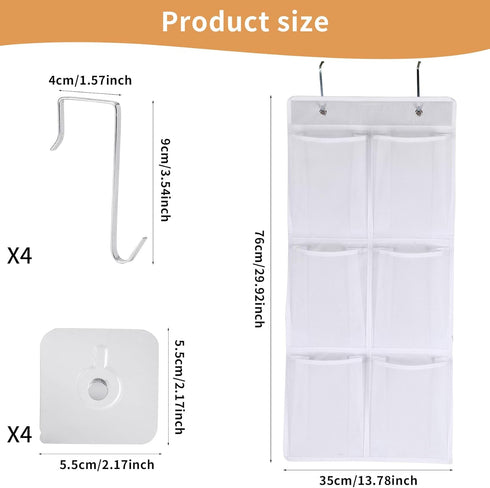 2 Pack, Closet, GOMAJI Over the Door/Wall Shoe Organizer, Narrow, Hanging Shoe Rack for Bathroom, RV, Pantry, Camping