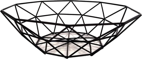 Metal Wire Fruit Bowl, Iron Arts Fruit Storage Basket for Kitchen Counter, Decorative Hold for Vegetables, Bread, Snacks