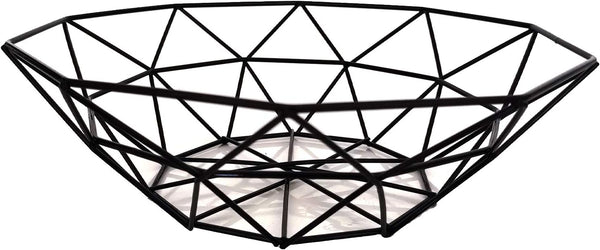 Metal Wire Fruit Bowl, Iron Arts Fruit Storage Basket for Kitchen Counter, Decorative Hold for Vegetables, Bread, Snacks